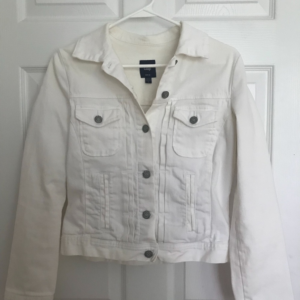 White Jean Jacket (Gap)